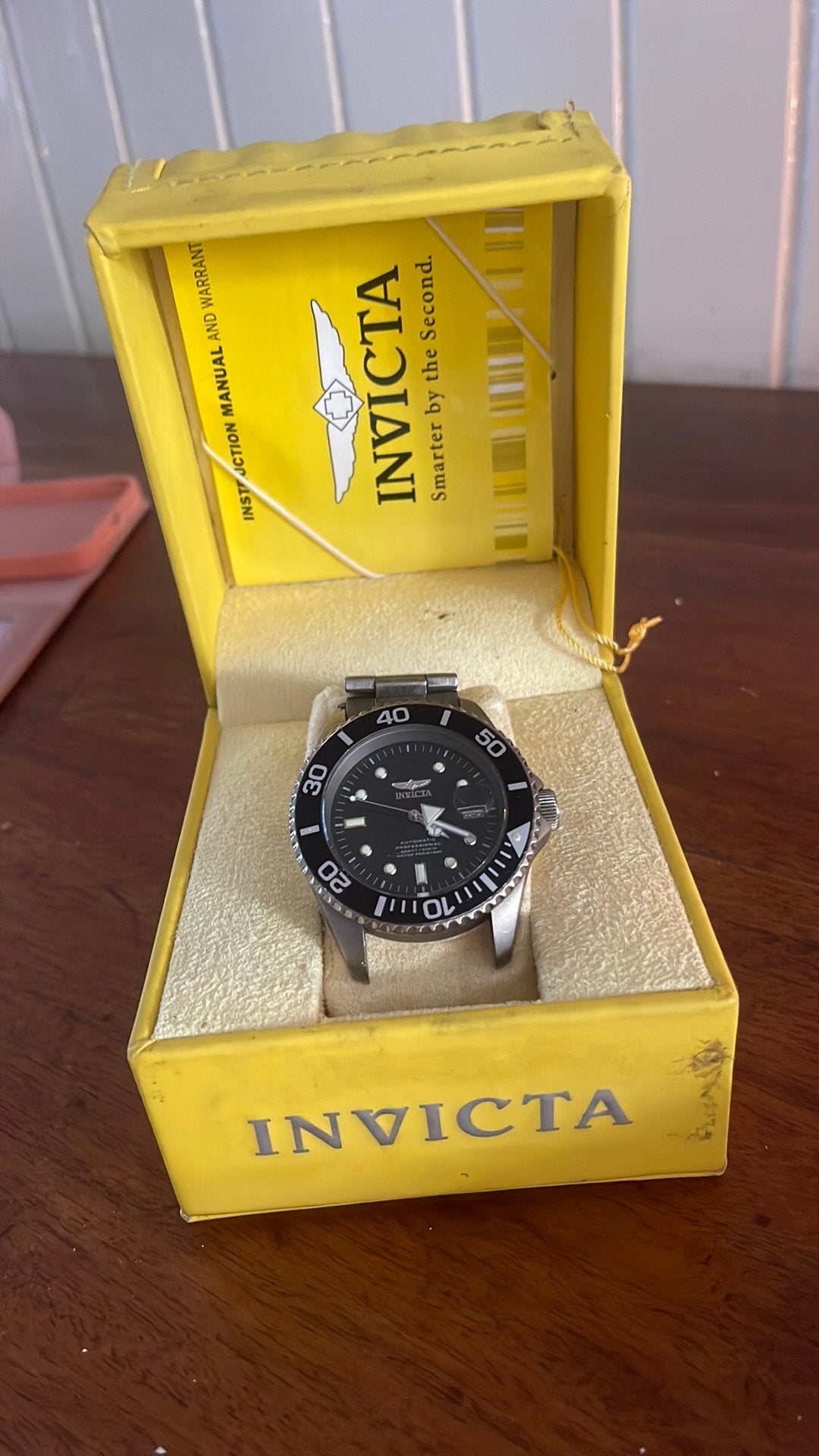 Invicta horloge, Ophalen of Verzenden, Zo goed als nieuw, Staal, Overige merken