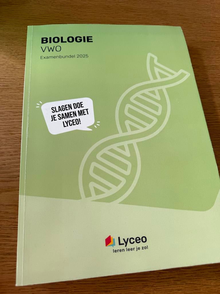Lyceo Biologie VWO Examenbundel 2025 - Perfect voor je exame, Ophalen of Verzenden, Beta, Zo goed als nieuw, Overige niveaus