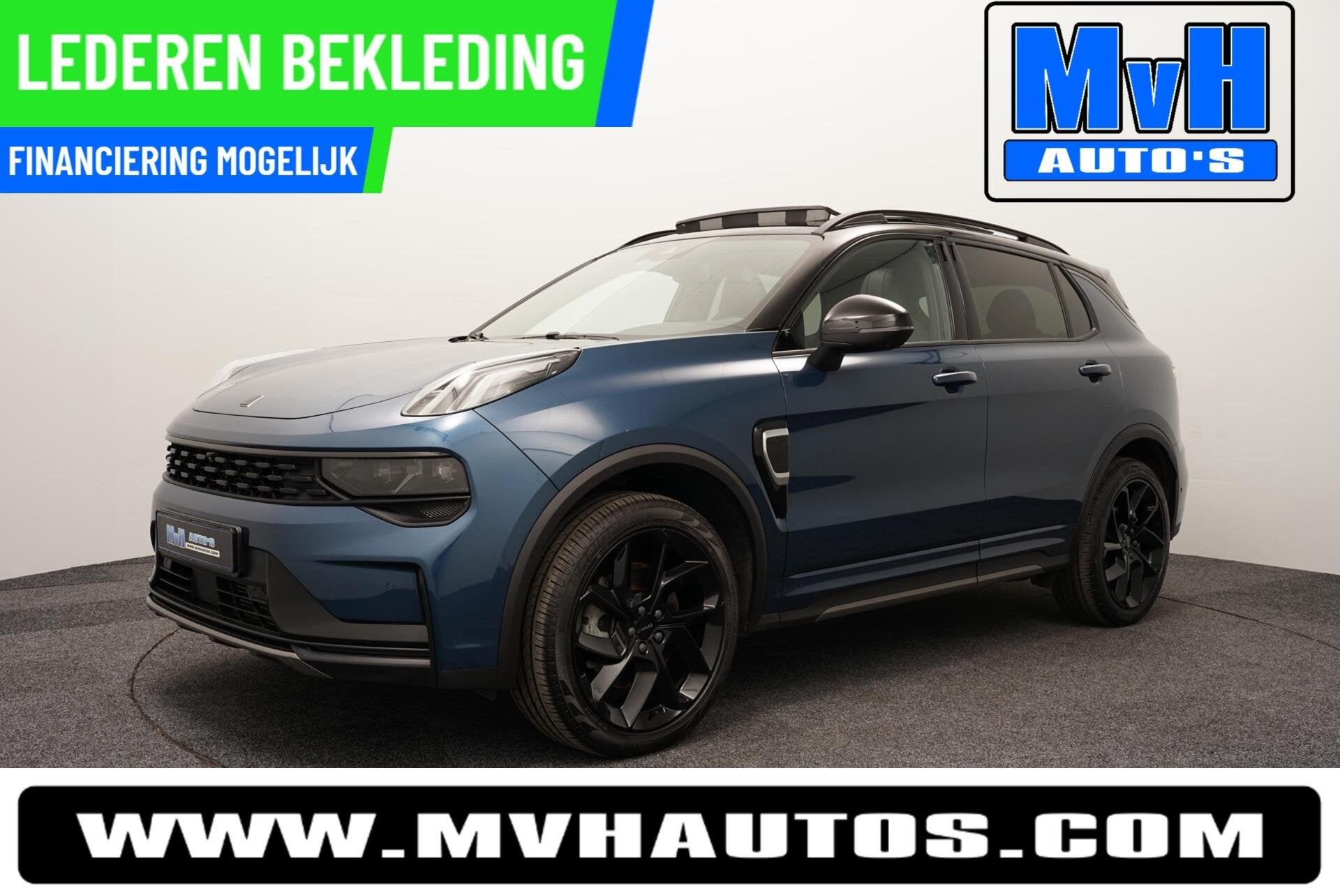 Lynk & Co 01 1.5 PHEV FULL BL XL|LEER/ALCANT|ZW.HEMEL|SOH95%, Stof, Blauw, Automatische klimaatregeling, Plug-in hybride
