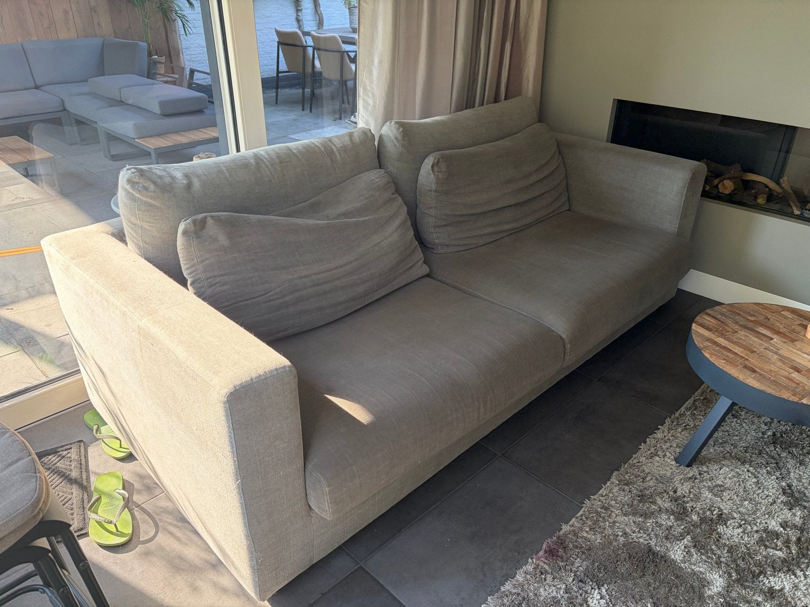 Linteloo 2,5 persoonsbank, Ophalen, Gebruikt, Driepersoons, 75 tot 100 cm
