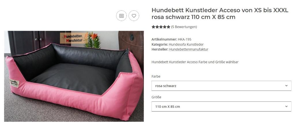 Hondenmand kunstleer nieuw, Ophalen, Nieuw, Overige