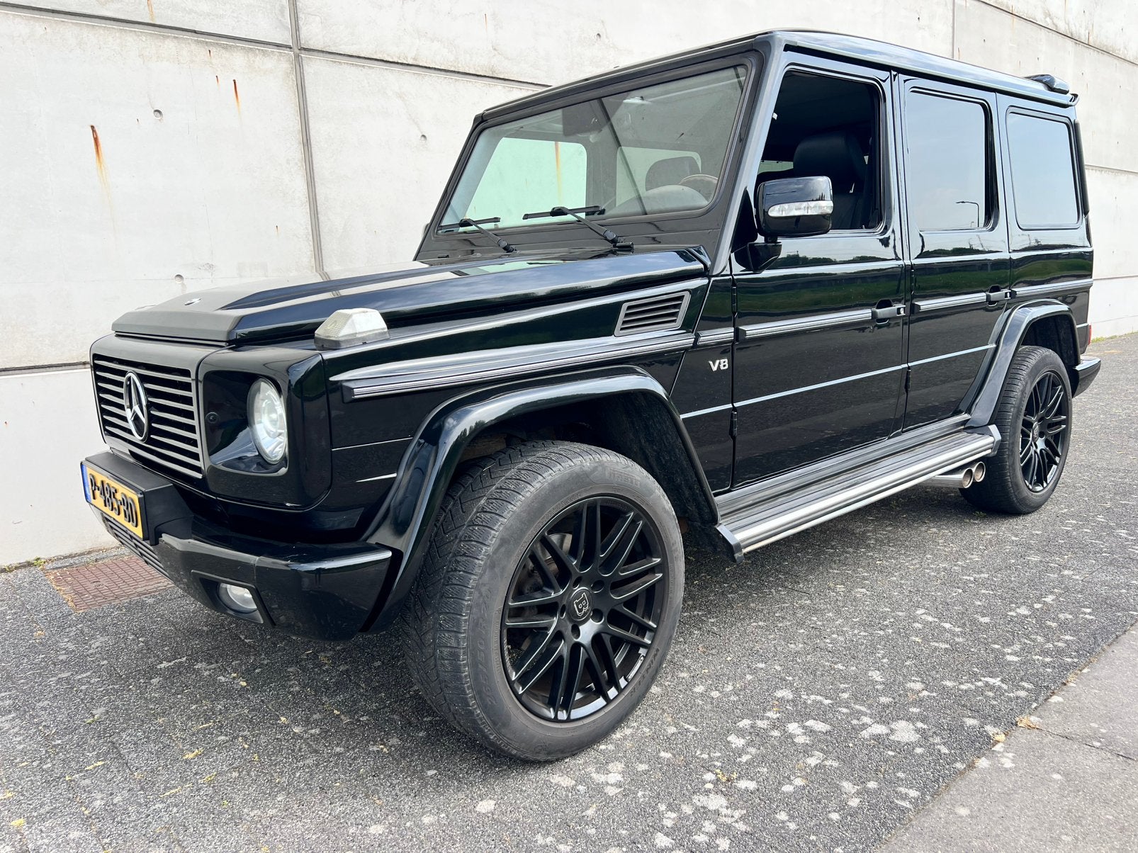 Mercedes-Benz G-Klasse 5.0 G500 V8 ST WGN Lang 2003 Zwart, Auto's, Automaat, 296 pk, G-Klasse, 3360 kg