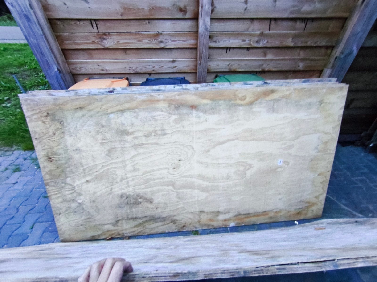 5 gebruikte bekistingsplaten - underlayment, Ophalen, Gebruikt, 25 tot 50 mm, Plank