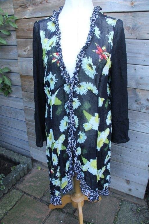 Vest zwart/ kleur Didi mt XL Transparant Vaste prijs, Kleding | Dames, Zwart, Maat 46/48 (XL) of groter, Didi, Ophalen of Verzenden