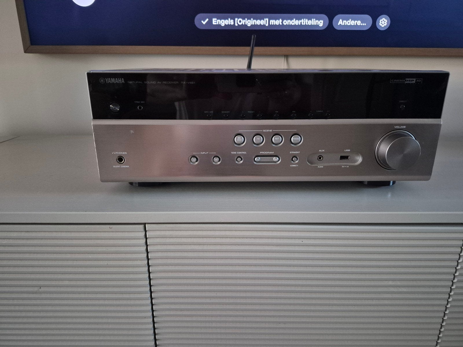 yamaha 5.1 4K receiver met WiFi en Bluetooth, Audio, Tv en Foto, Versterkers en Receivers, Ophalen, Yamaha, Zo goed als nieuw