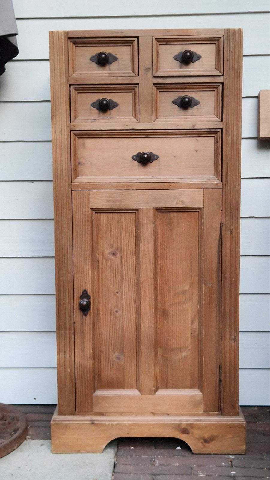 Vintage Ladekast / Halkast - 114x32x51 cm (hxdxb), Huis en Inrichting, Kasten | Ladekasten, Ophalen, Gebruikt, 5 laden of meer