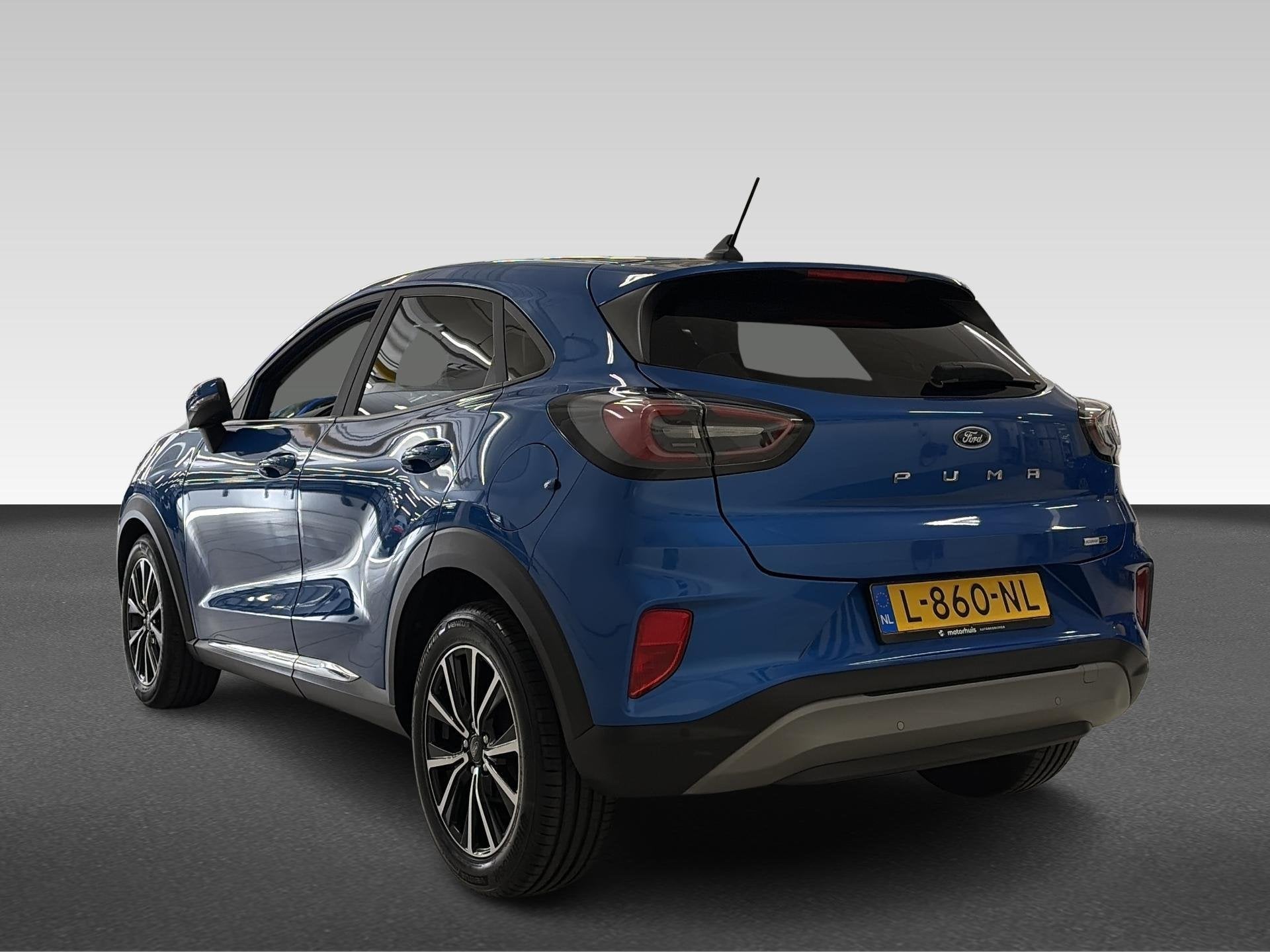 Ford Puma 1.0 EcoBoost Hybrid Titanium, Auto's, Lichtsensor, 125 pk, Euro 6, Blauw