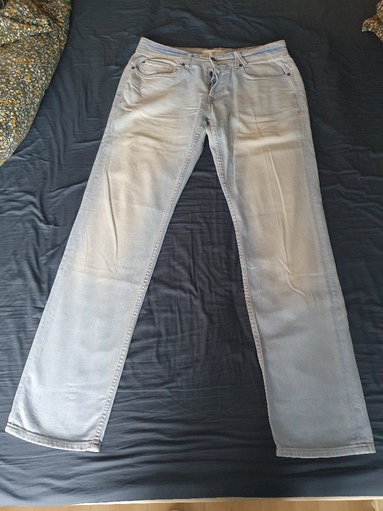 America Today jeans lichtblauw mt W30L34 (valt als W33) ZGAN, Blauw, Ophalen of Verzenden, Zo goed als nieuw, W33 - W34 (confectie 48/50)