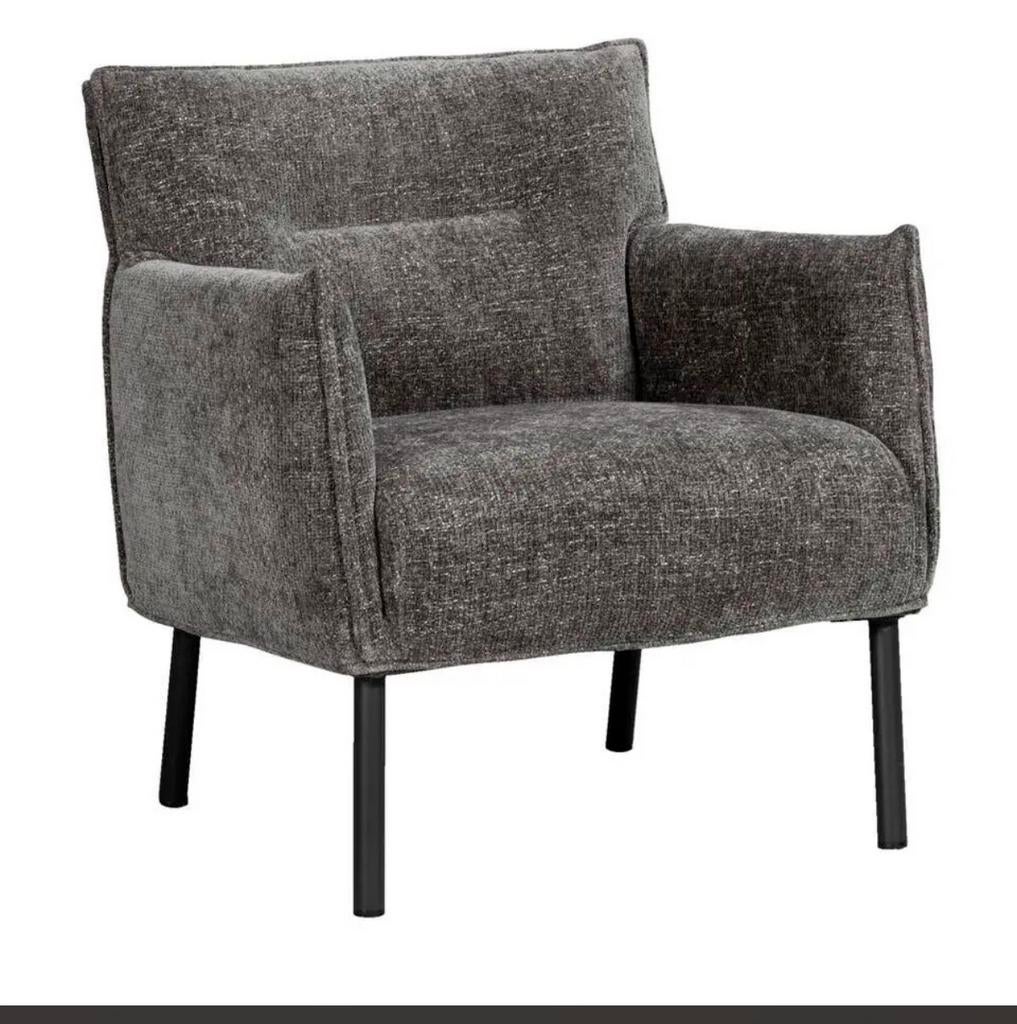 Fauteuil antraciet/ relaxstoel/ bankje, Huis en Inrichting, Fauteuils, Ophalen of Verzenden, Zo goed als nieuw, 75 tot 100 cm