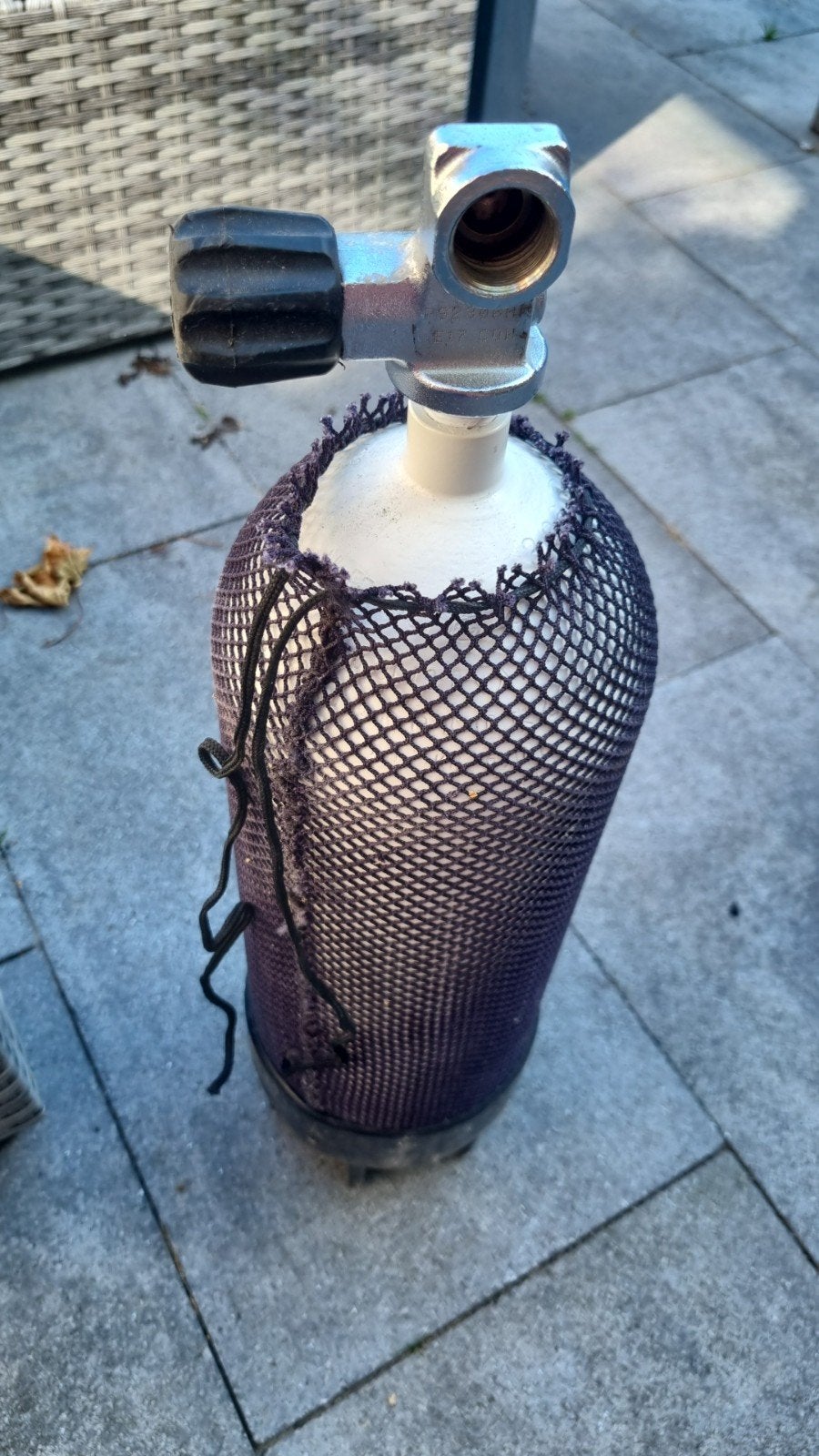 5L 200 bar wel uit de keur maar wel vol met lucht, Ophalen of Verzenden, Gebruikt, Duikfles