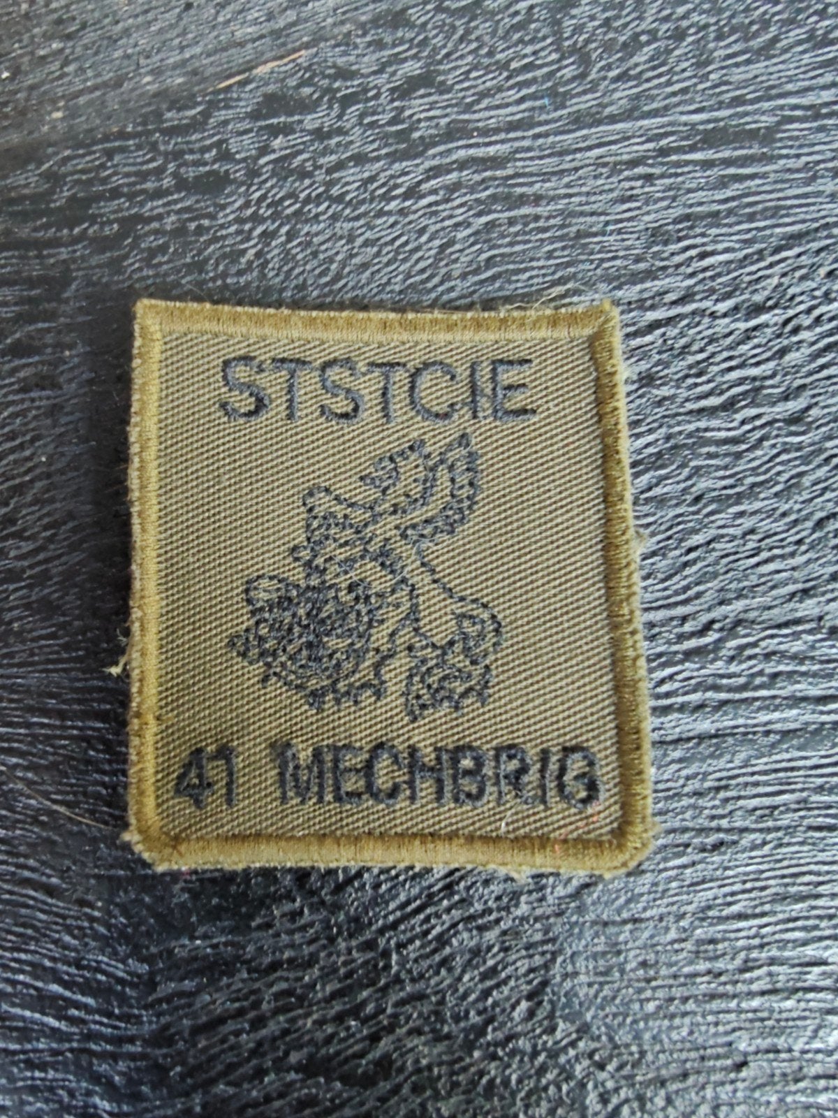 Borst embleem  41 mech brigade, Ophalen of Verzenden, Landmacht, Nederland, Embleem of Badge
