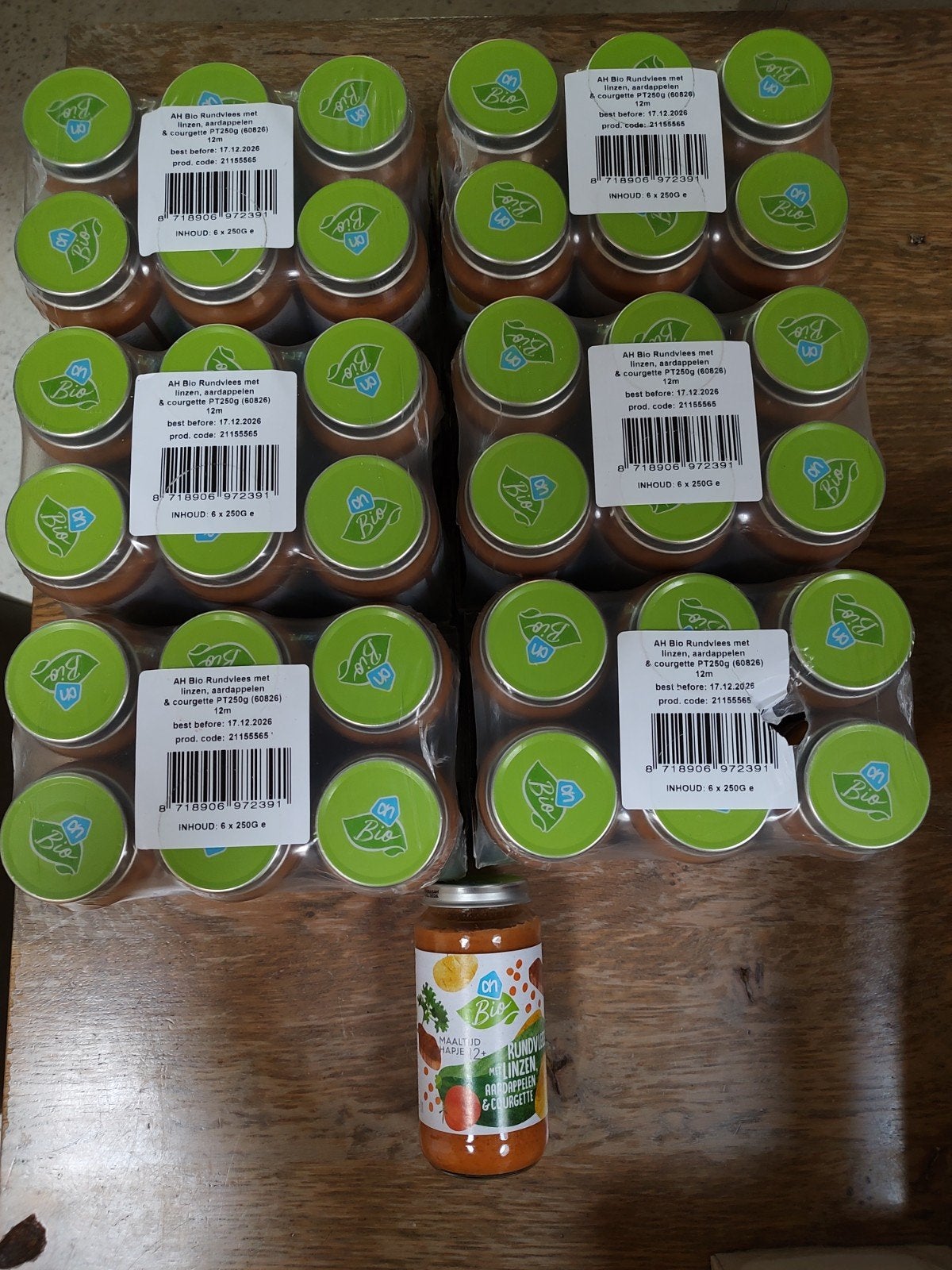 AH bio babyvoeding rundvlees, linzen, aardappel, courgette, Ophalen of Verzenden, Nieuw, Overige typen