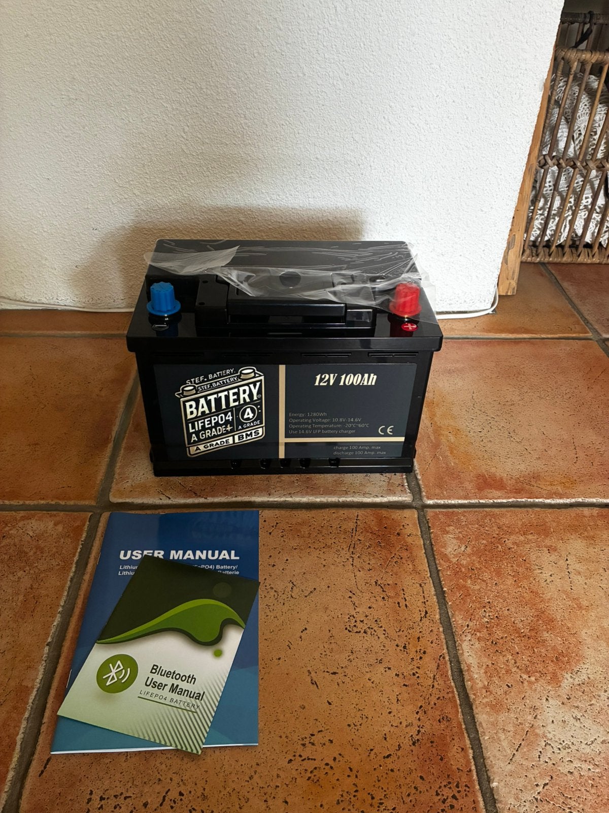 Accu Veilige Premium Smart Accu 12V100Ah LiFePO4 & Bluetooth, Ophalen of Verzenden, Nieuw