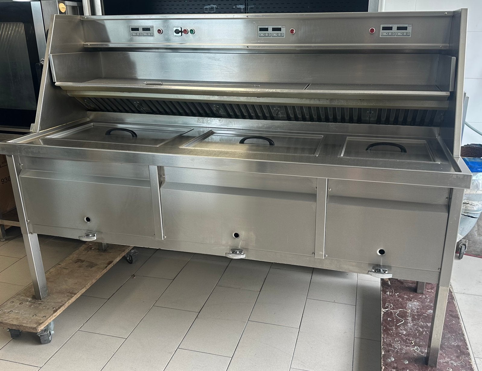 Zeer mooie 3 pans visbakoven van florigo digitaal !! 2017 !, Ophalen of Verzenden, Fornuis, Frituur en Grillen