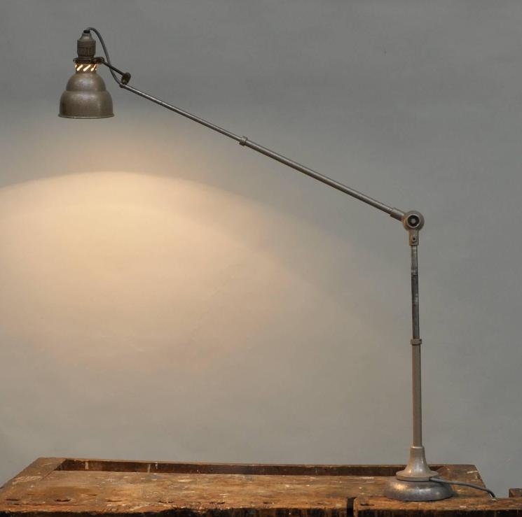 Industrial Table Lamp by Lumina Brevete, 1950s, Ophalen of Verzenden