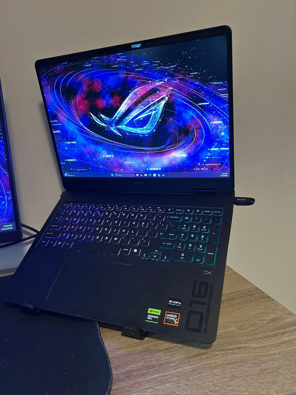 16 inch Hp Omen gaming laptop - Ryzen 7 ai, RTX 5070, 240HZ, Ophalen, Met videokaart, Zo goed als nieuw, Gaming