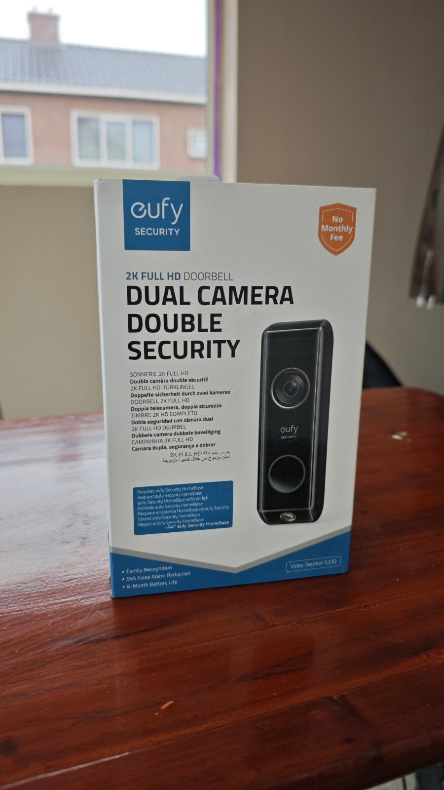 Eufy Security 2K Full HD Dual Camera Deurbel, Ophalen of Verzenden, Nieuw, Buitencamera