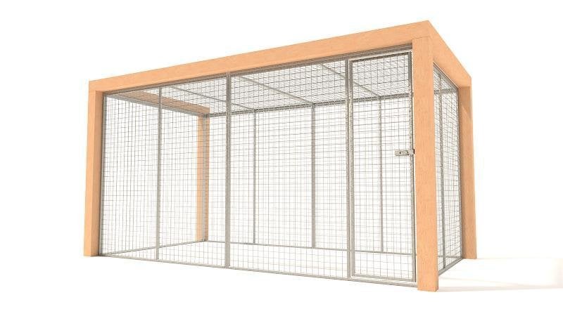Luxe Kippenren Kiki Gegalvaniseerd, Ophalen of Verzenden, Nieuw, Kippenhok of Kippenren