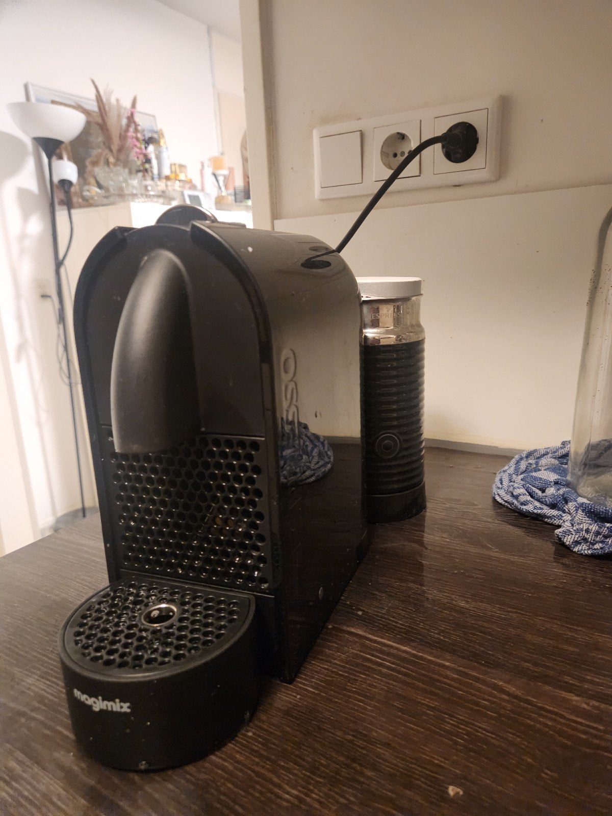 Nespresso Magimix Inissia Koffiezetapparaat Zwart, Witgoed en Apparatuur, Koffiezetapparaten, Espresso apparaat, Ophalen of Verzenden