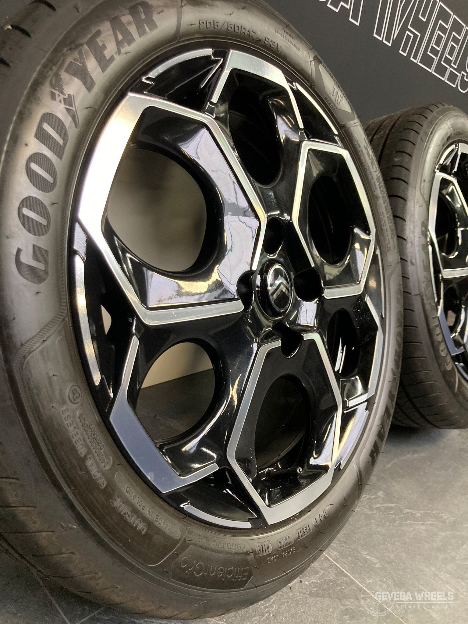 17” originele Citroen C3 IV velgen + banden 4x108 205/50/17, Auto-onderdelen, Banden en Velgen, Gebruikt, -, -, Banden en Velgen
