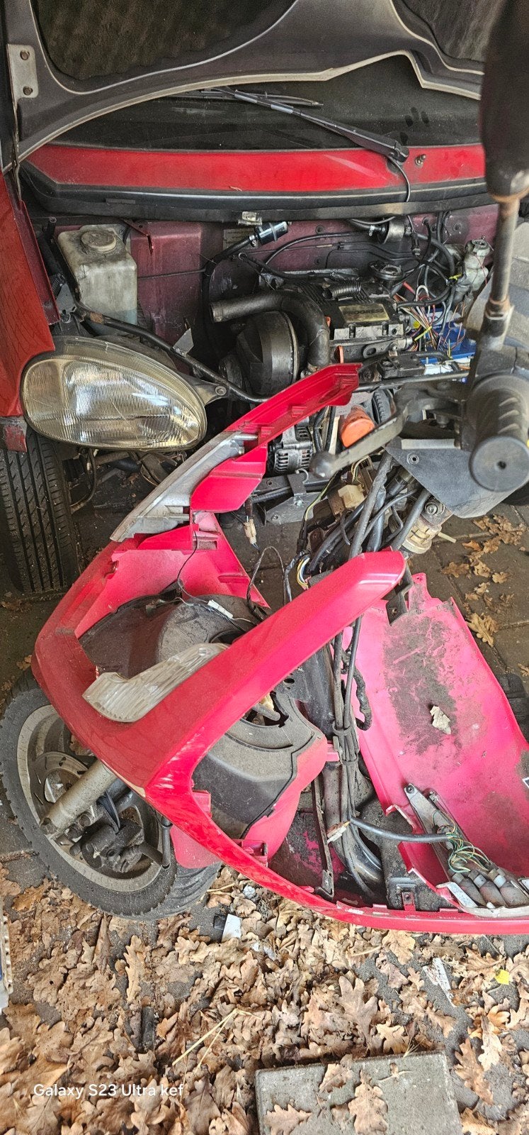 Peugeot Vivacity scooter onderdelen (rood), Ophalen, Gebruikt, Overige typen, Peugeot