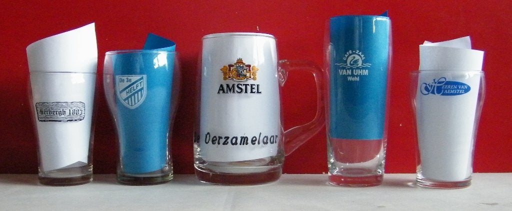 Amstel Bier Glazen -26-, Verzamelen, Biermerken, Ophalen, Zo goed als nieuw, Glas of Glazen, Amstel
