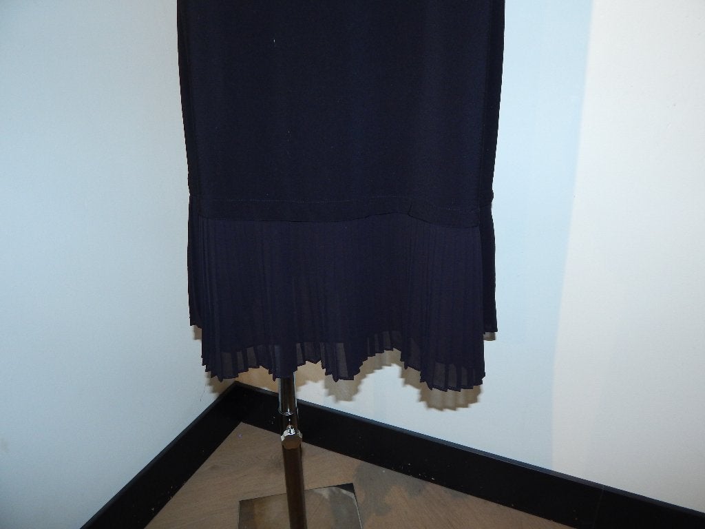 Joseph Ribkoff zwarte stretch jurk onderkant plooi rand D44, Verzenden, Zwart, Maat 42/44 (L), Joseph Ribkoff