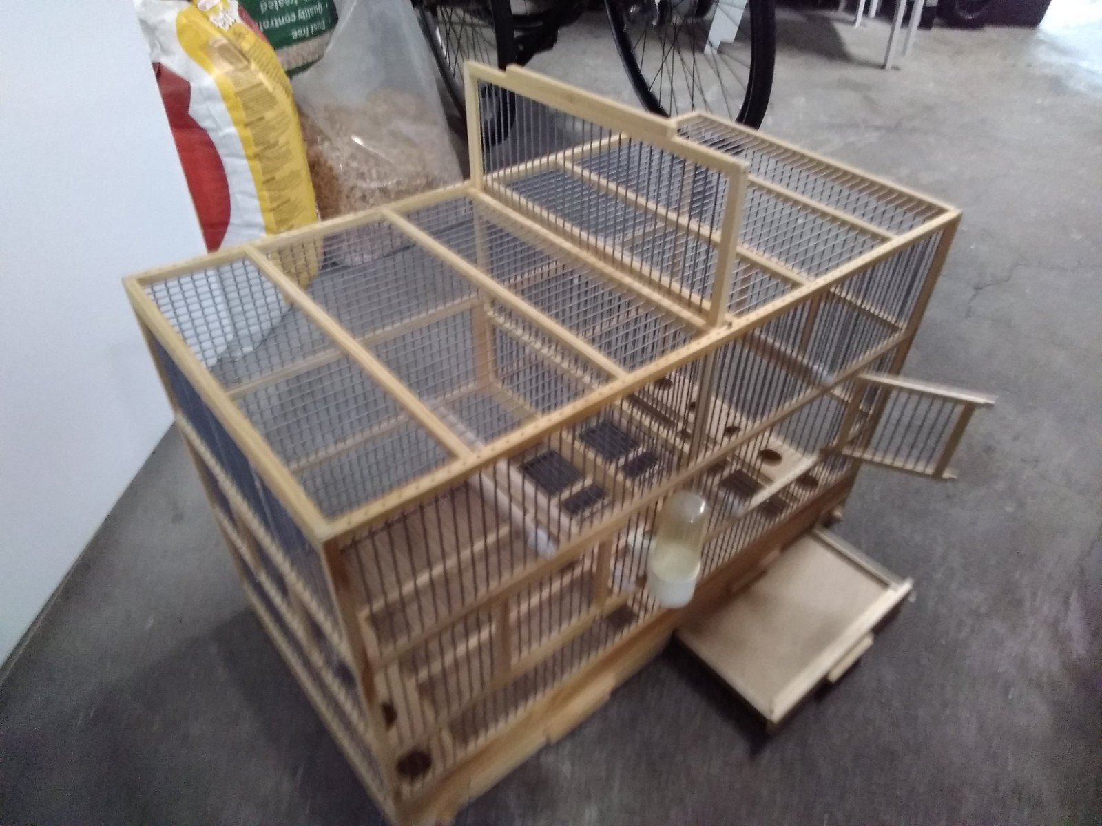 Vogelkooi handgemaakt, Ophalen of Verzenden, Nieuw, Hout, Vogelkooi