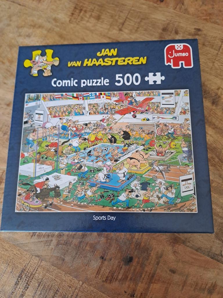 Jan van haasteren sports day, Hobby en Vrije tijd, Denksport en Puzzels, Ophalen, 500 t/m 1500 stukjes, Zo goed als nieuw
