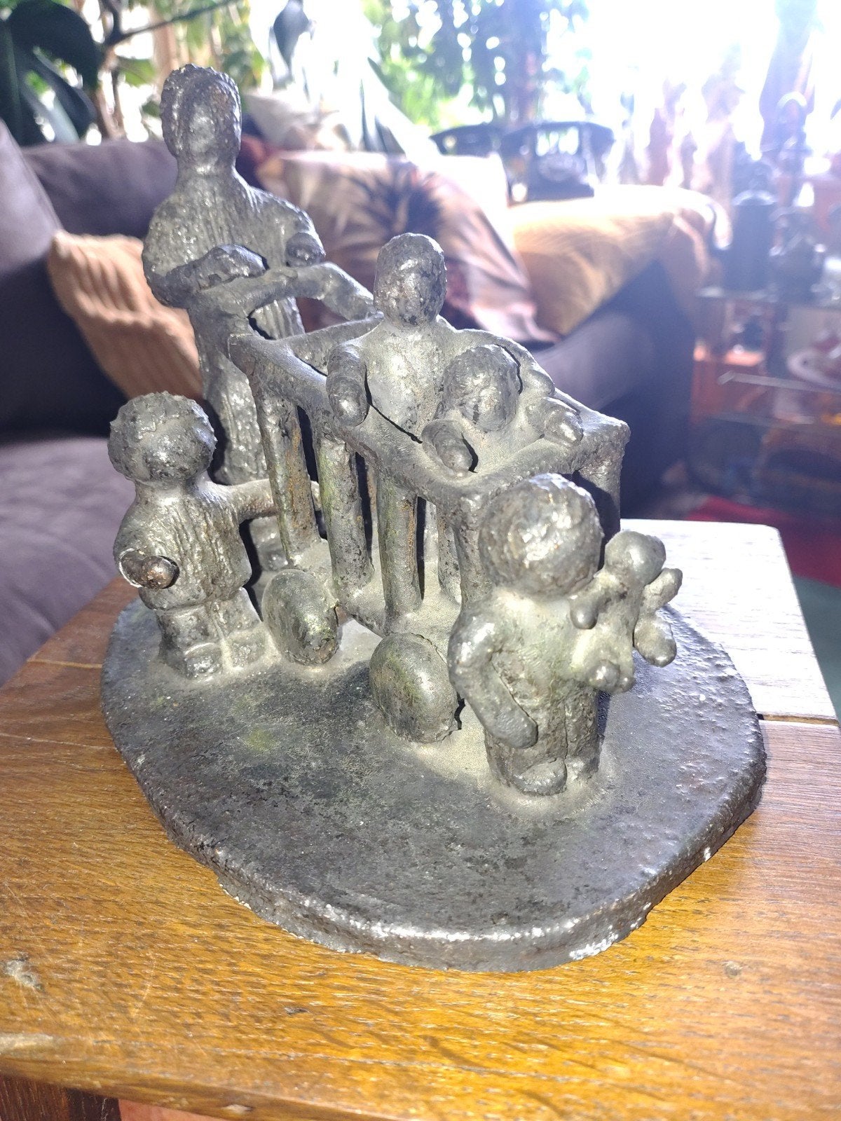 Bronzen Beeld "Familie Strandtafereel" - Sonja Zuurman, Ophalen of Verzenden