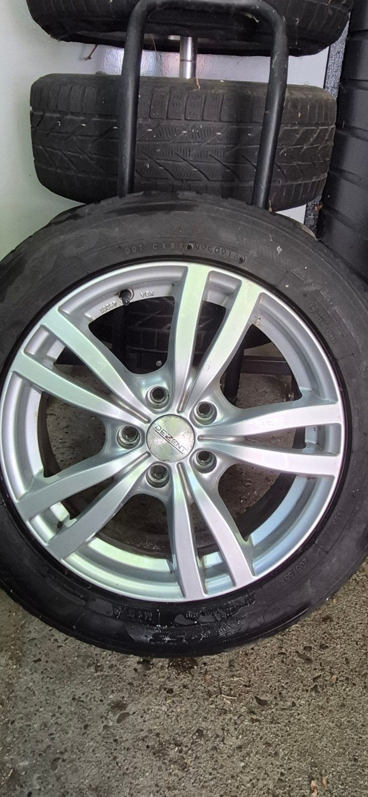 16 inch velgen met verrijdbare velgenboom,Ford o.a, Ophalen, Gebruikt, Velg(en), 16 inch