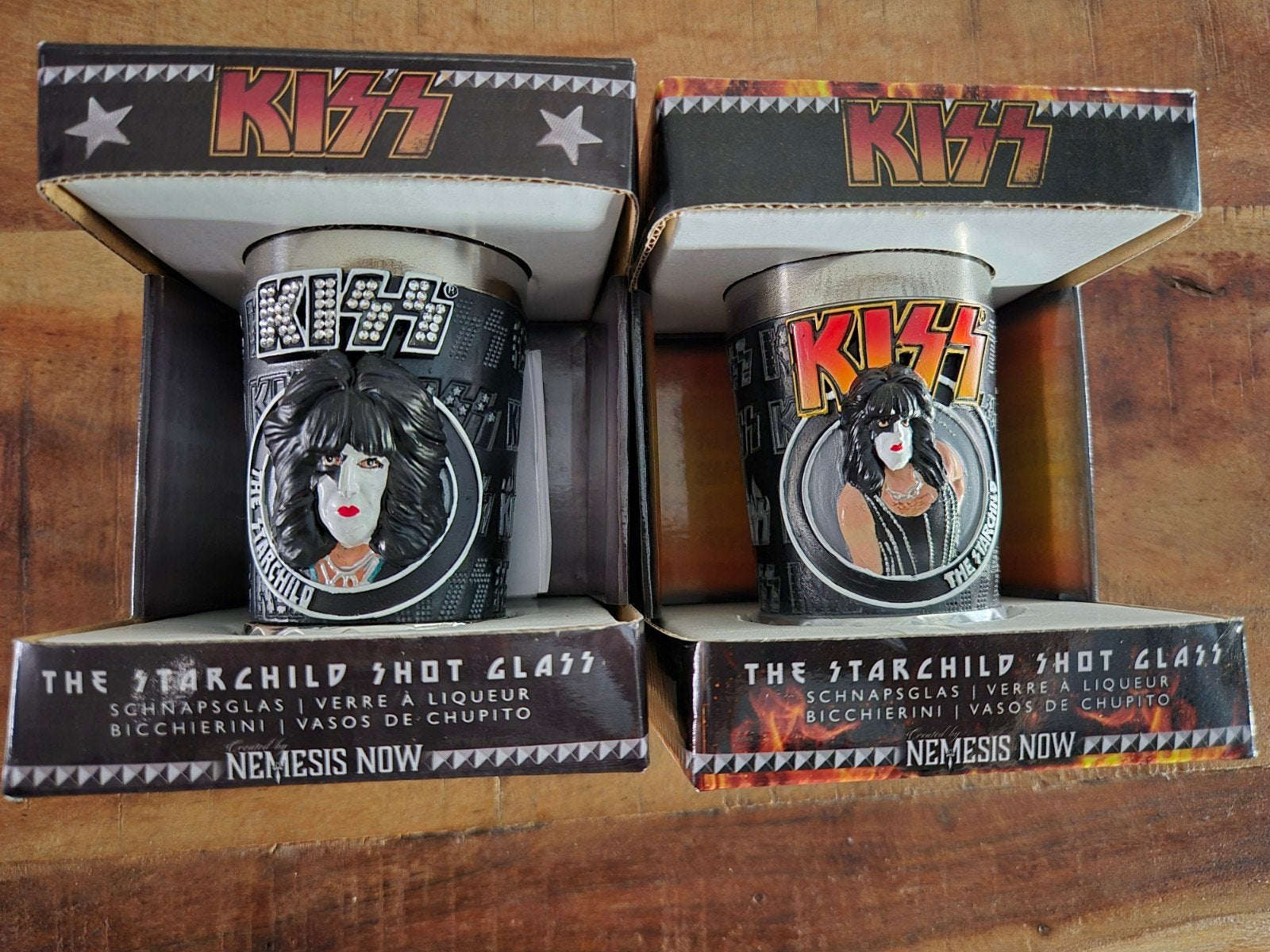 Kiss band Paul Stanley 3d shotglazen, Ophalen of Verzenden