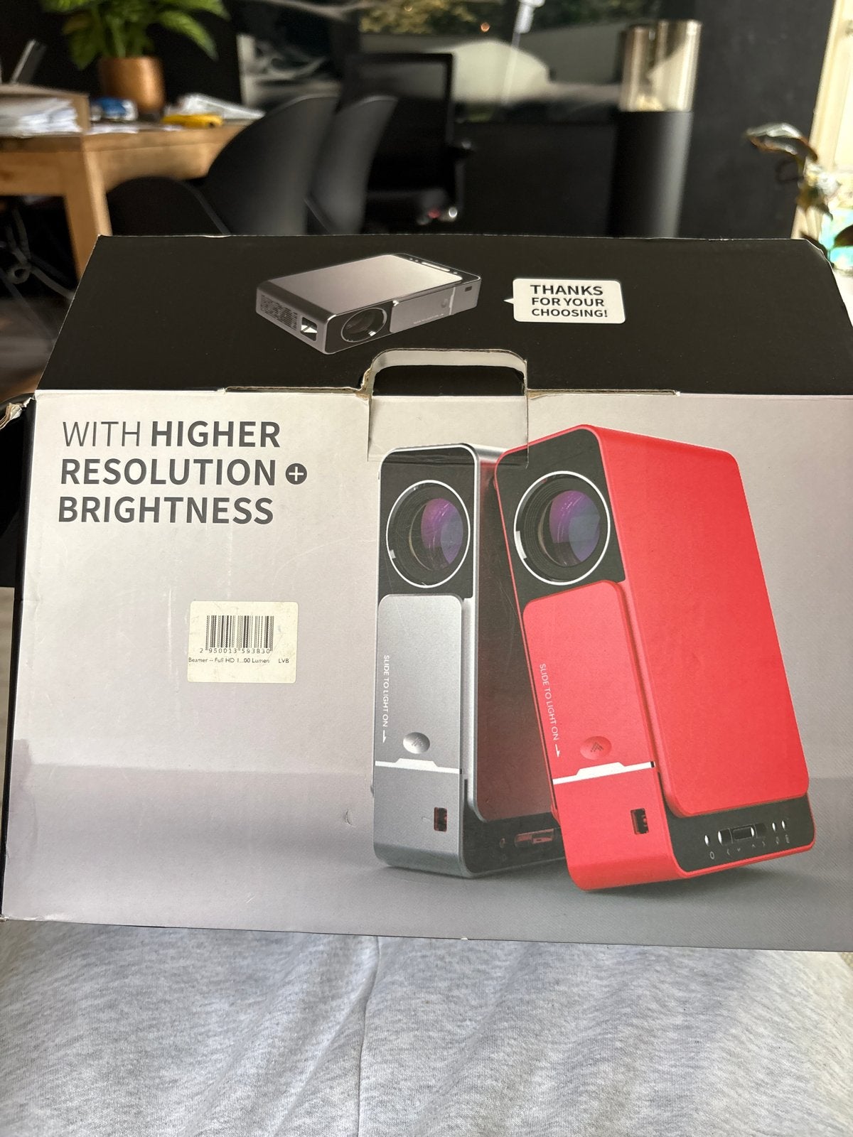 Alpo Tech Mini Beamer - Compacte Projector, Audio, Tv en Foto, Ophalen of Verzenden, Zo goed als nieuw, LED, Full HD (1080)