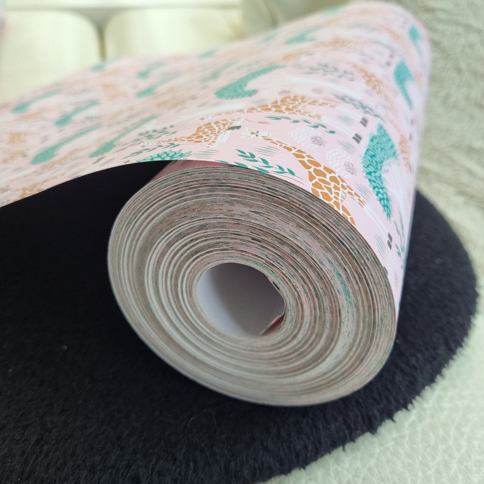 Cadeaupapier toonbankrol giraffen dieren inpakpapier op rol, Verzenden, Sqore Boutique, Sqoreboutique@gmail.com, NL