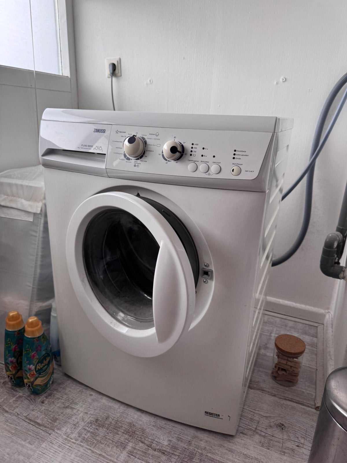 Zanussi wasmachine 5 kg, Witgoed en Apparatuur, Wasmachines, Ophalen, 1200 tot 1600 toeren, Gebruikt, 4 tot 6 kg