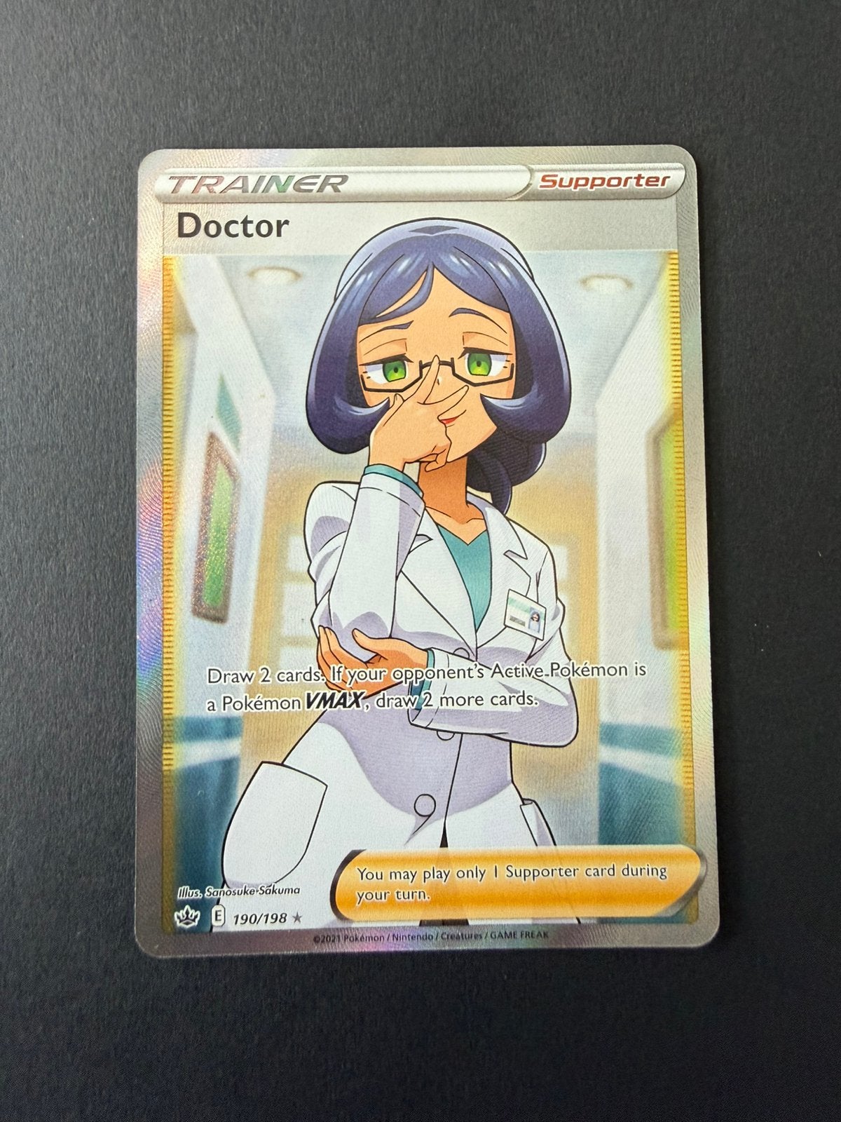 Chilling Reign 190/198 Doctor, Hobby en Vrije tijd, Verzamelkaartspellen | Pokémon, Ophalen of Verzenden, Nieuw, Losse kaart