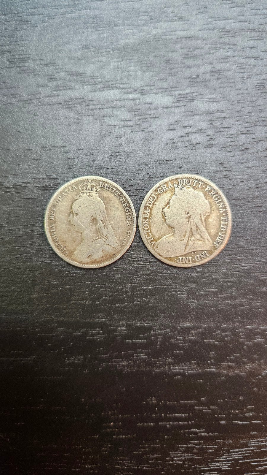 2 x six pence victoria, Ophalen of Verzenden