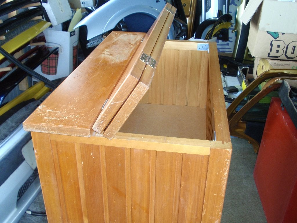 Opbergkist met driedelige deksel., Ophalen, Gebruikt, 40 tot 60 cm, Bak of Kist