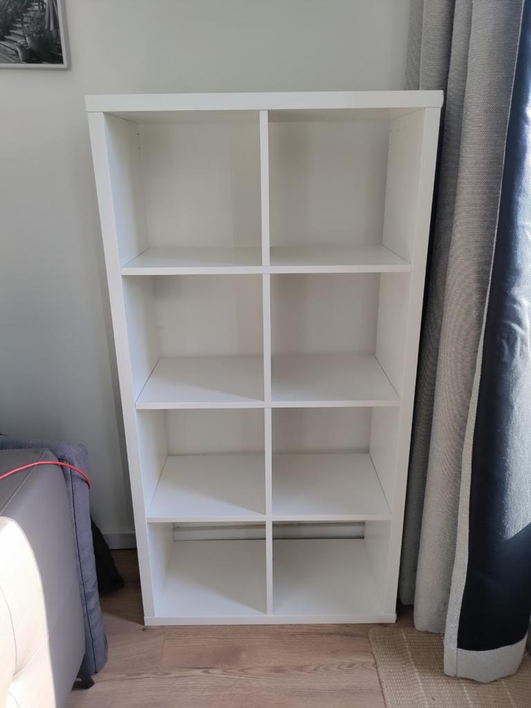 White IKEA FLYSTA bookcase, Ophalen, Gebruikt, 100 tot 150 cm, 50 tot 100 cm