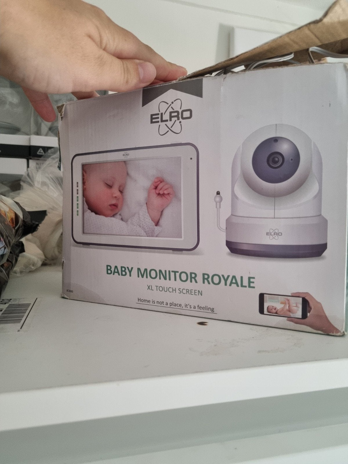 Elro Babyfoon met 2 camera's en smartphone app, Kinderen en Baby's, Babyfoons, Zo goed als nieuw, 100 tot 250 meter, Camera, Digitaal