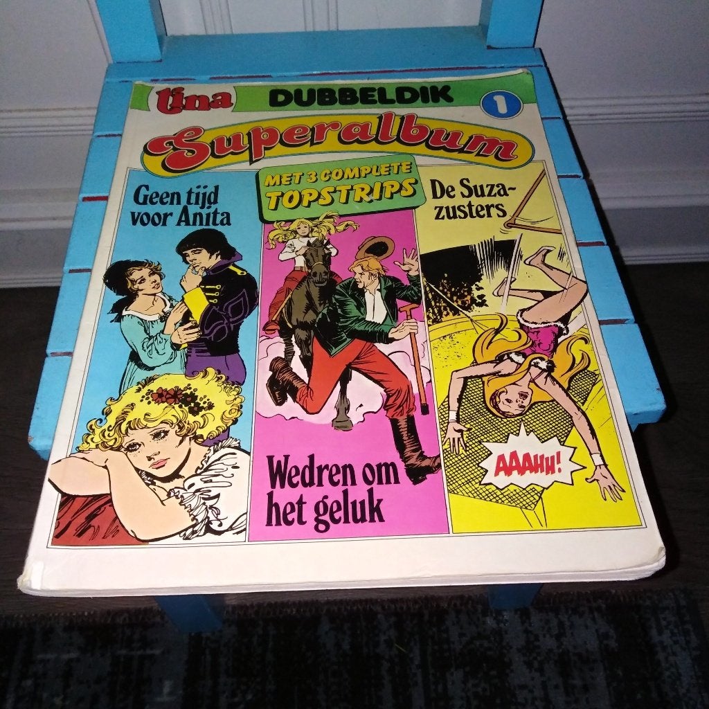 Tina dubbeldik super album met 3 complete topstrips 3 delen, Boeken, Meerdere stripboeken, Ophalen, Gelezen