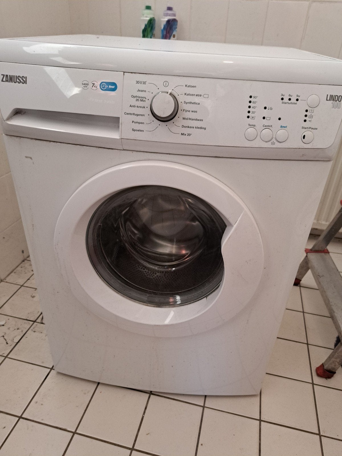 Zanussi Lindo 100 Wasmachine - 7kg, 1400 toeren, Ophalen of Verzenden, Gebruikt