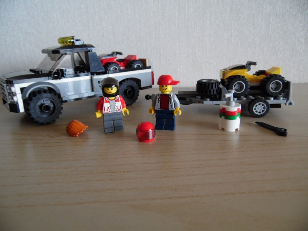 Lego City Pick-up truck met caravans en quad (60148), Lego, Ophalen of Verzenden, Complete set, Compleet