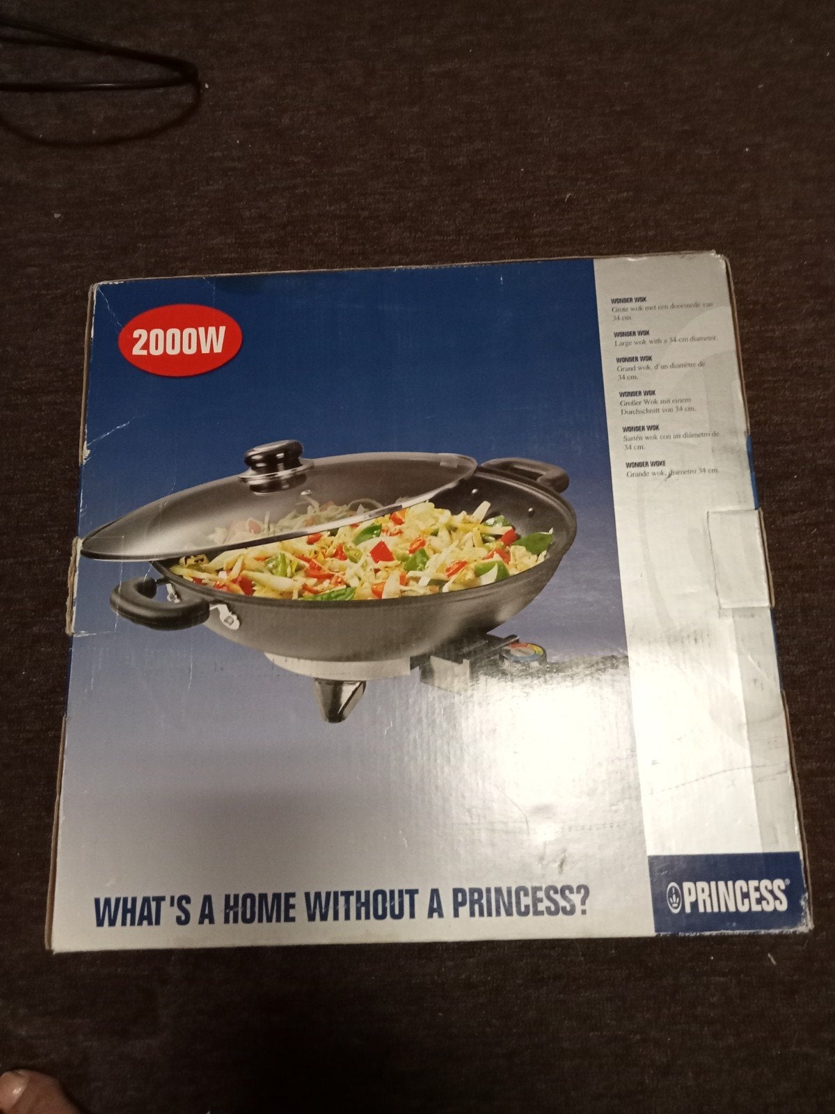 Elektrische wok/hapjespan nieuw in doos, Ophalen of Verzenden, Nieuw