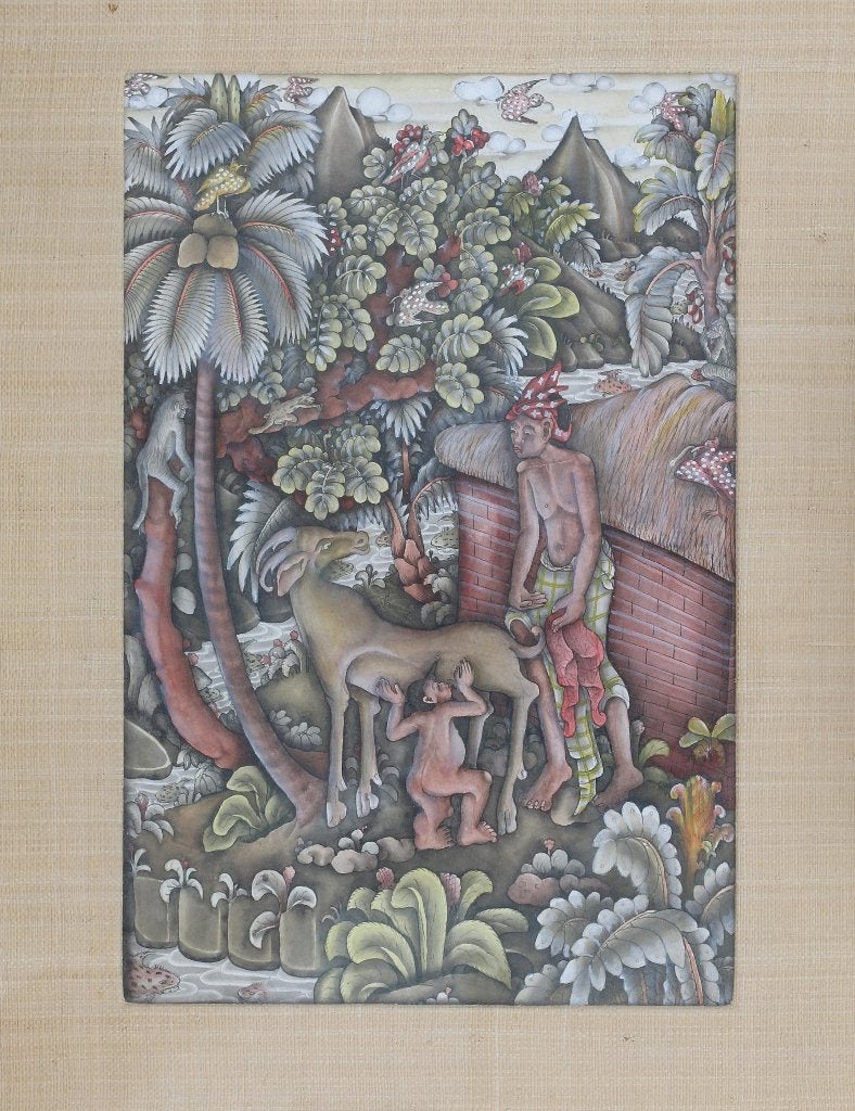 Indonesische schilderij, Ophalen