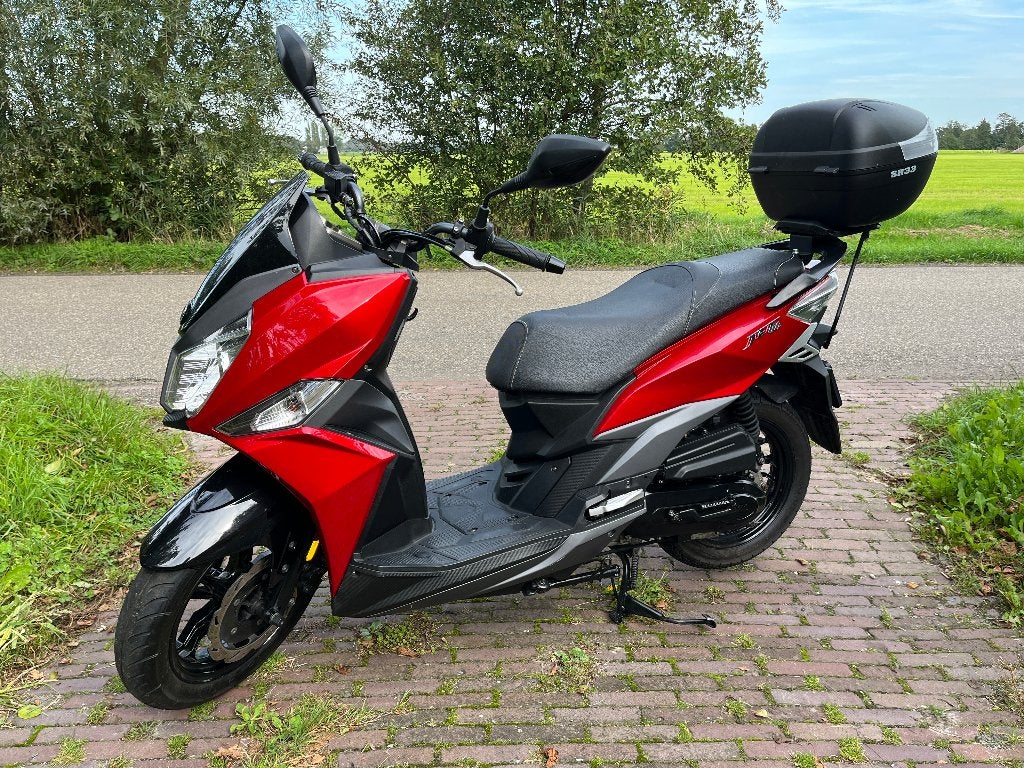 Sym Jet 14 scooter - Rood - Goede staat - 45km/u (EURO4), Fietsen en Brommers, Ophalen, Gebruikt, Overige modellen, Maximaal 45 km/u