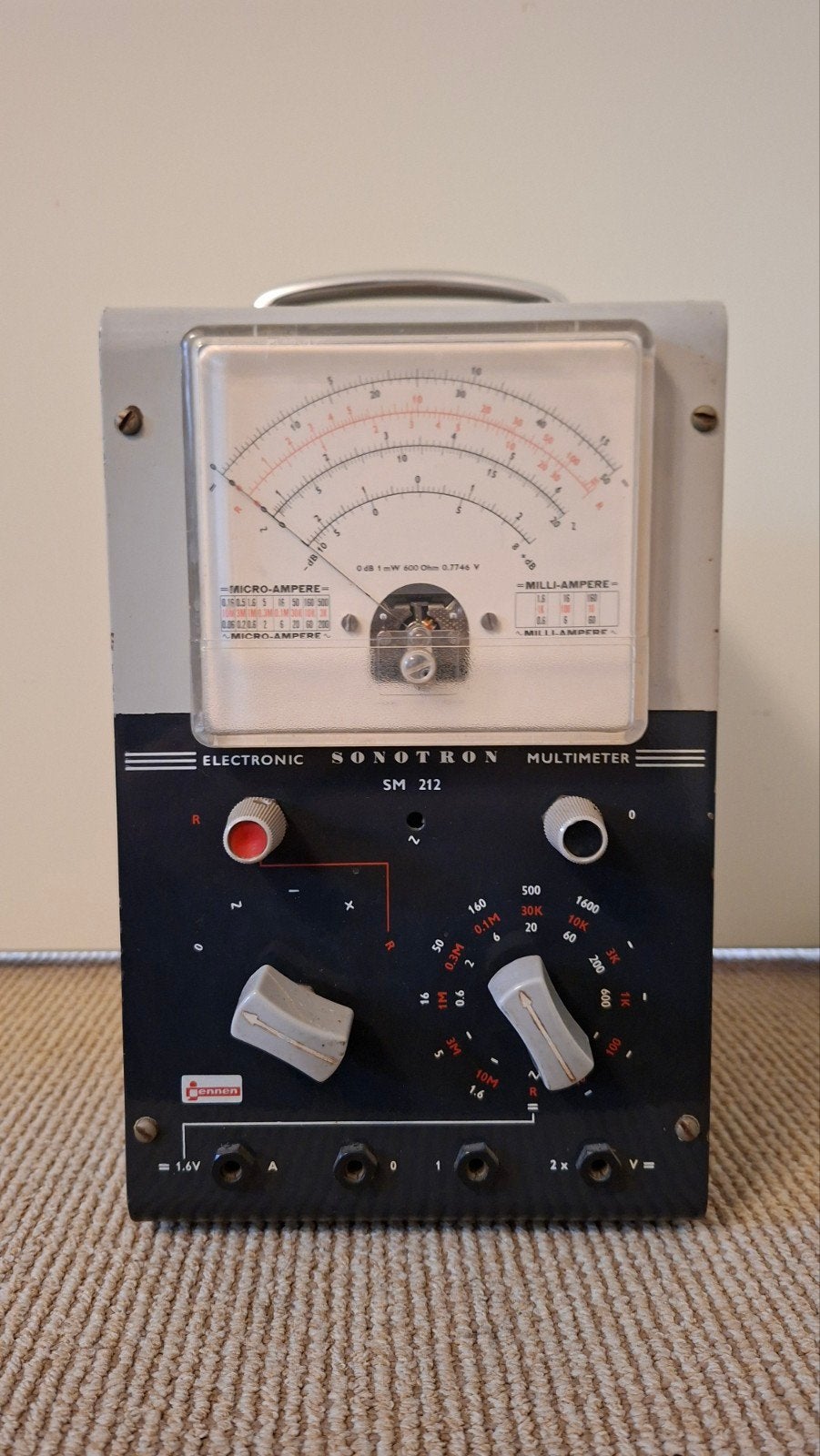 Vintage Sonotron SM-212 Elektronische Multimeter, Verzamelen, Ophalen of Verzenden
