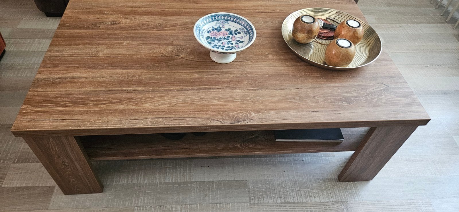 Foto 3 van Salontafel 118x67x40 met extra opbergplank