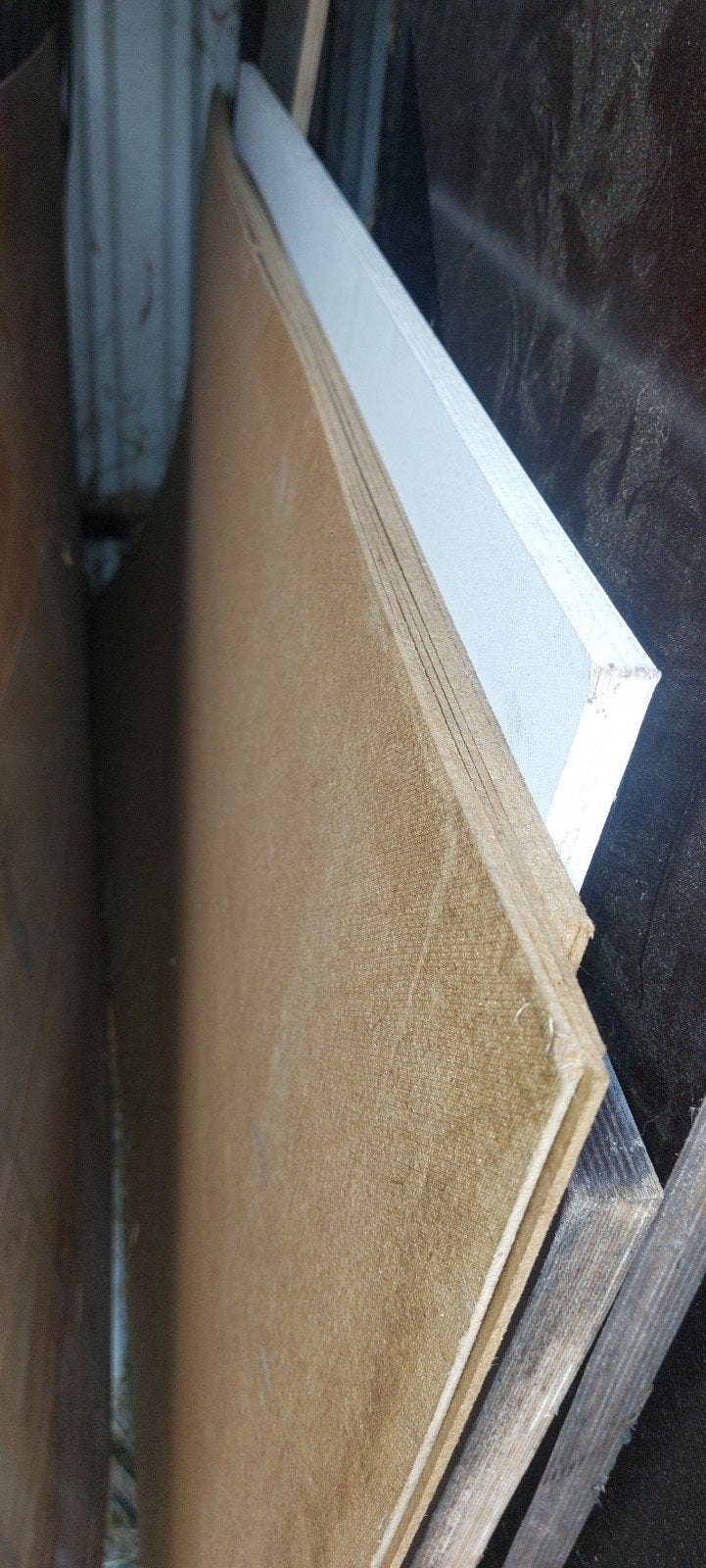 8 Hardboard platen 122 x 244 cm, Ophalen, Overige materialen, Onbekend, Zo goed als nieuw