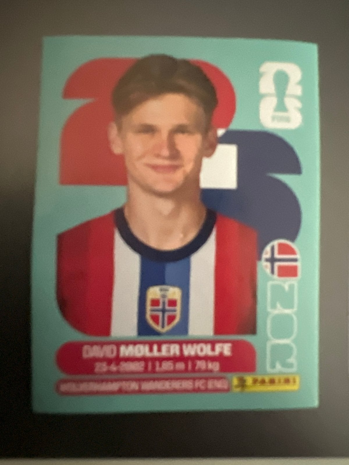 Panini wk 2026 David Moller Wolfe sticker, Verzenden, Nieuw, Buitenlandse clubs, Spelerskaart